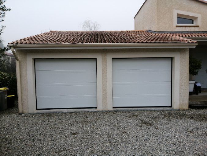 double porte garage basculante
